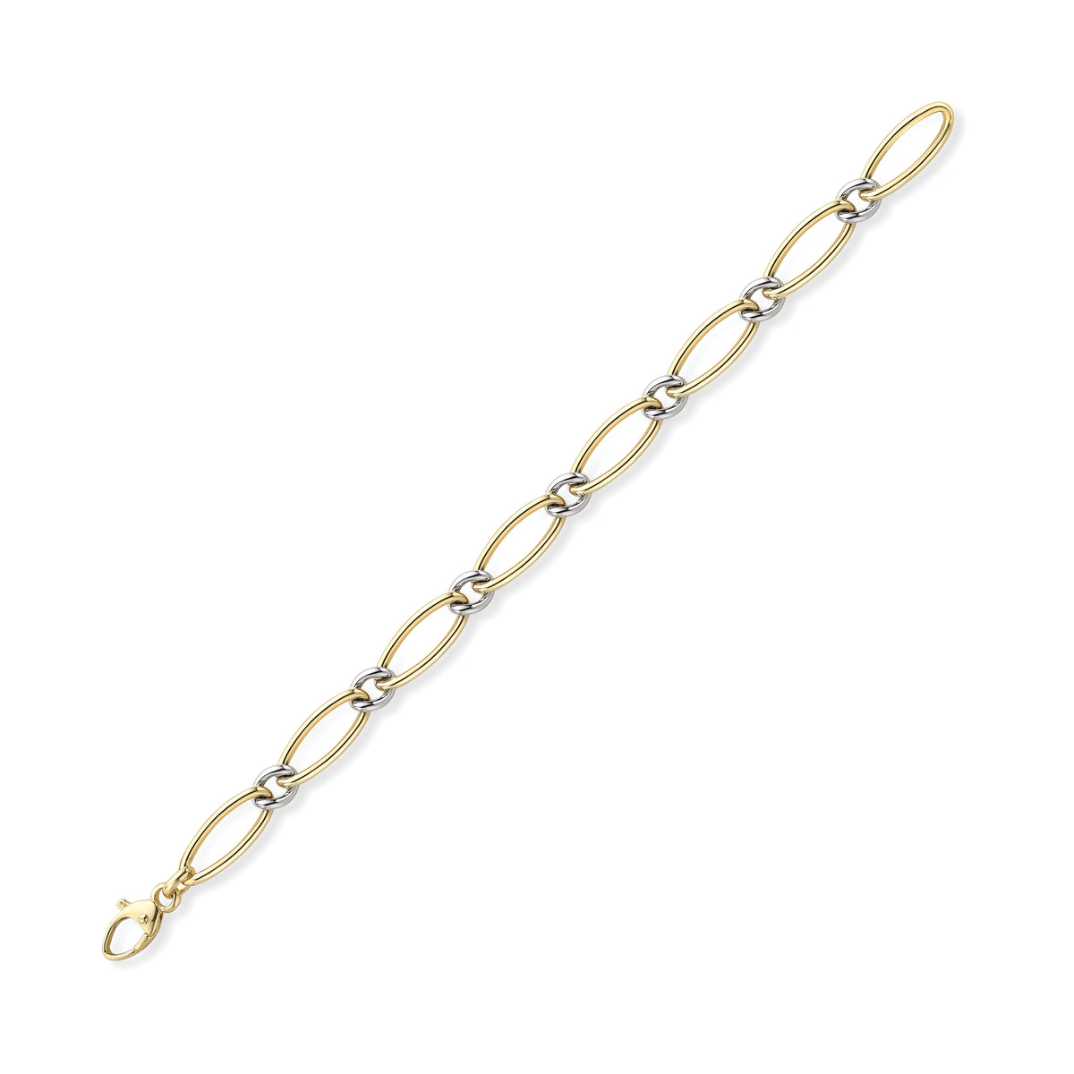 9ct Gold Two Tone Bracelet