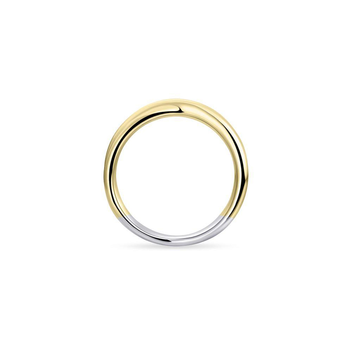 Gisser 18ct Gold Plated Maxi Crossover Bold Bands Ring