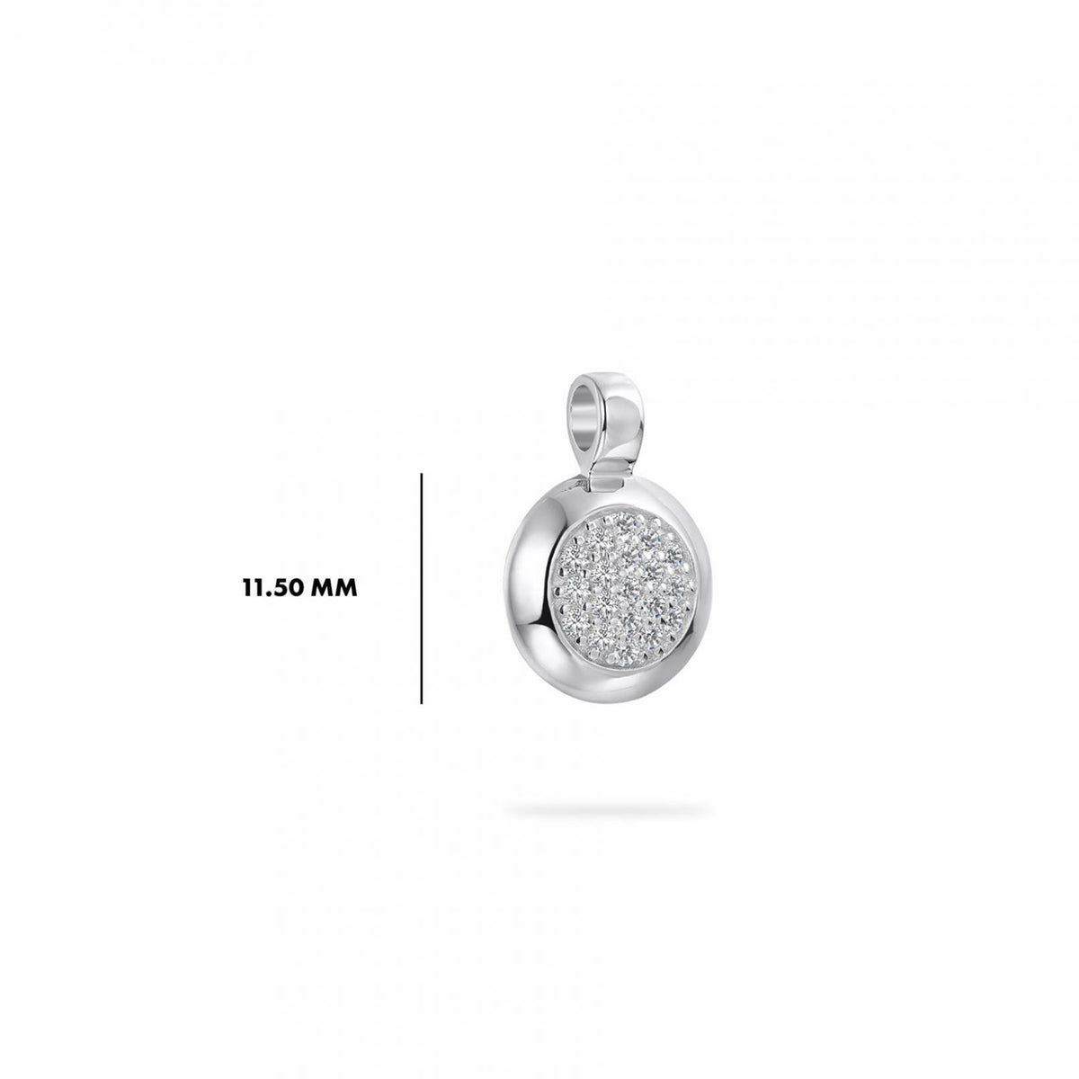 Gisser Silver Bold Pave Pendant