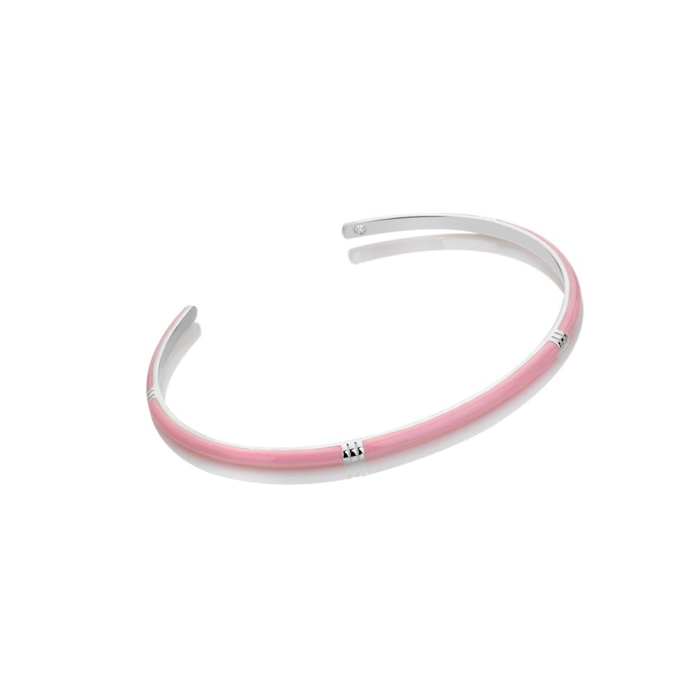 Hot Diamonds Enamel Pink Bangle