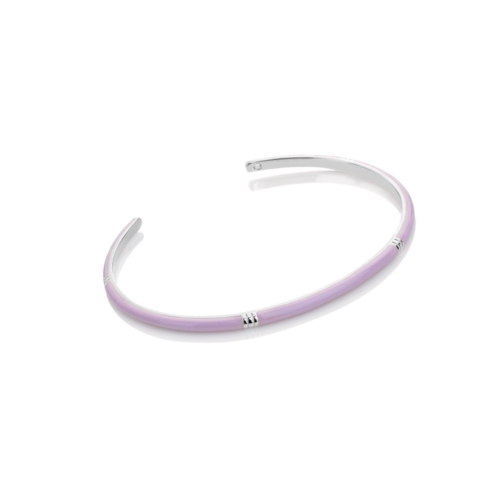 Hot Diamonds Lilac Enamel Bangle