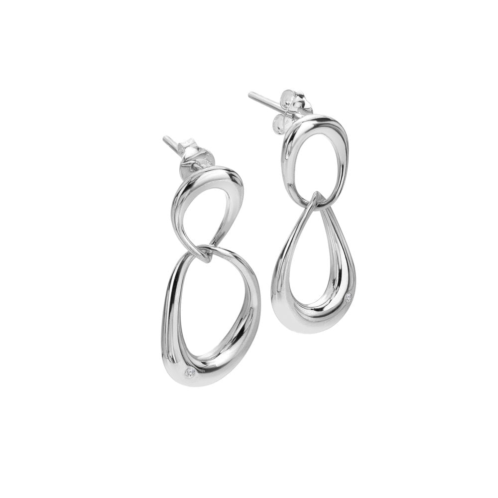 Hot Diamonds Sleek Silver Earrings