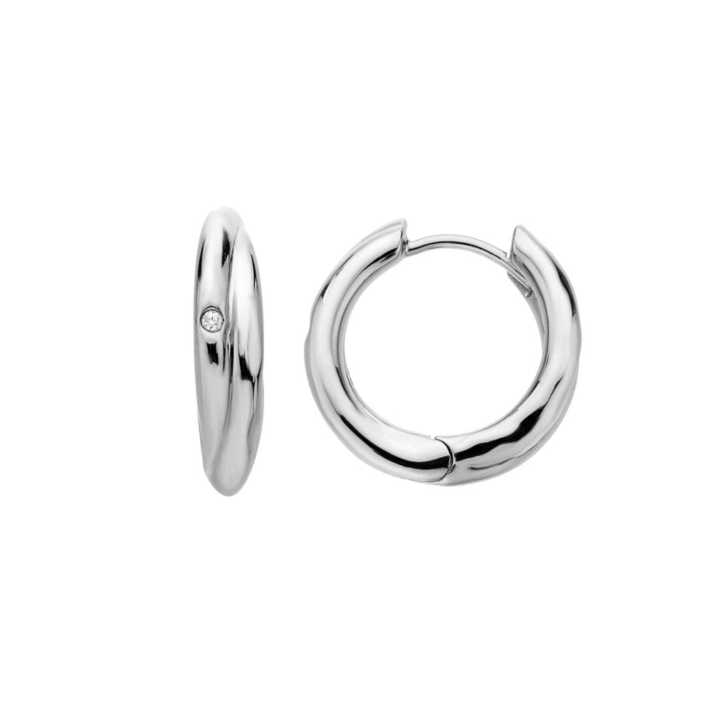 Hot Diamonds Aura Silver Hoop Earrings