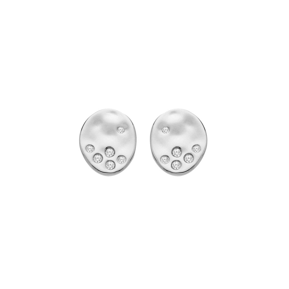 Hot Diamonds Illuminate Silver White Toopaz Stud Earrings