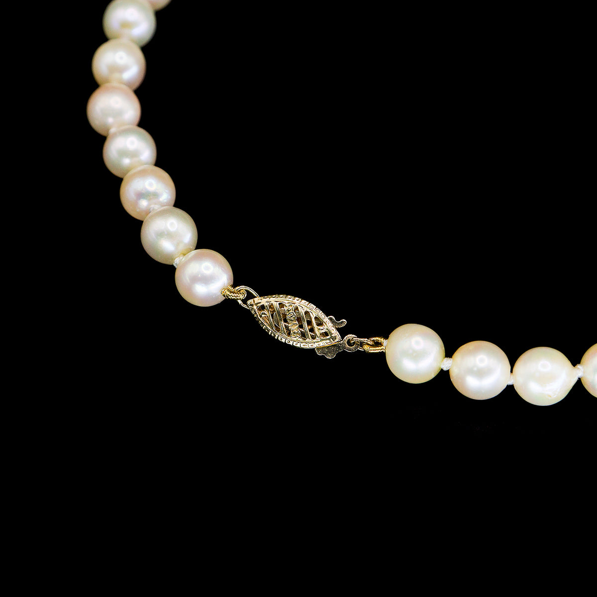 Pre-Owned Sterling Silver & Cultured Pearl Necklace