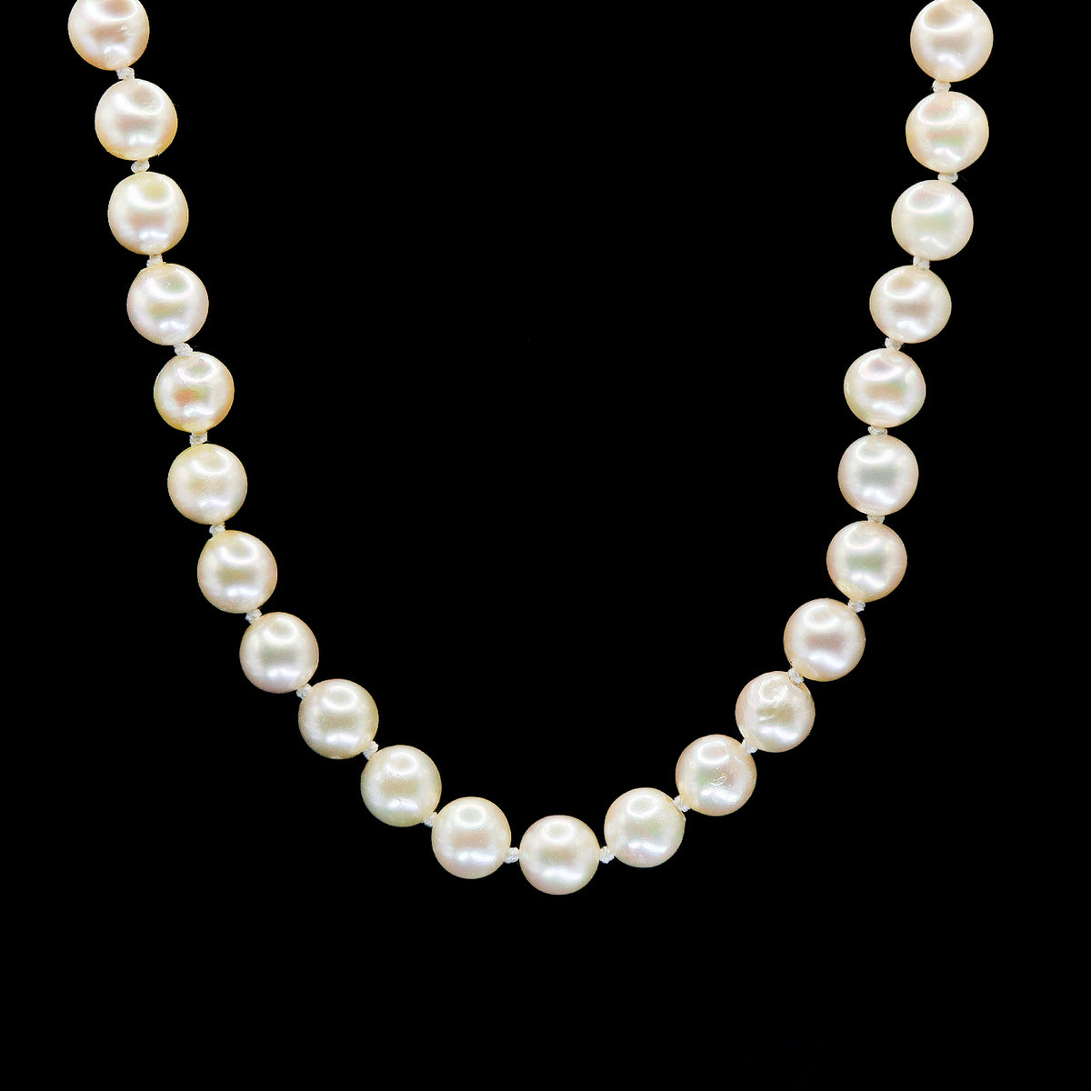 Pre-Owned Sterling Silver & Cultured Pearl Necklace