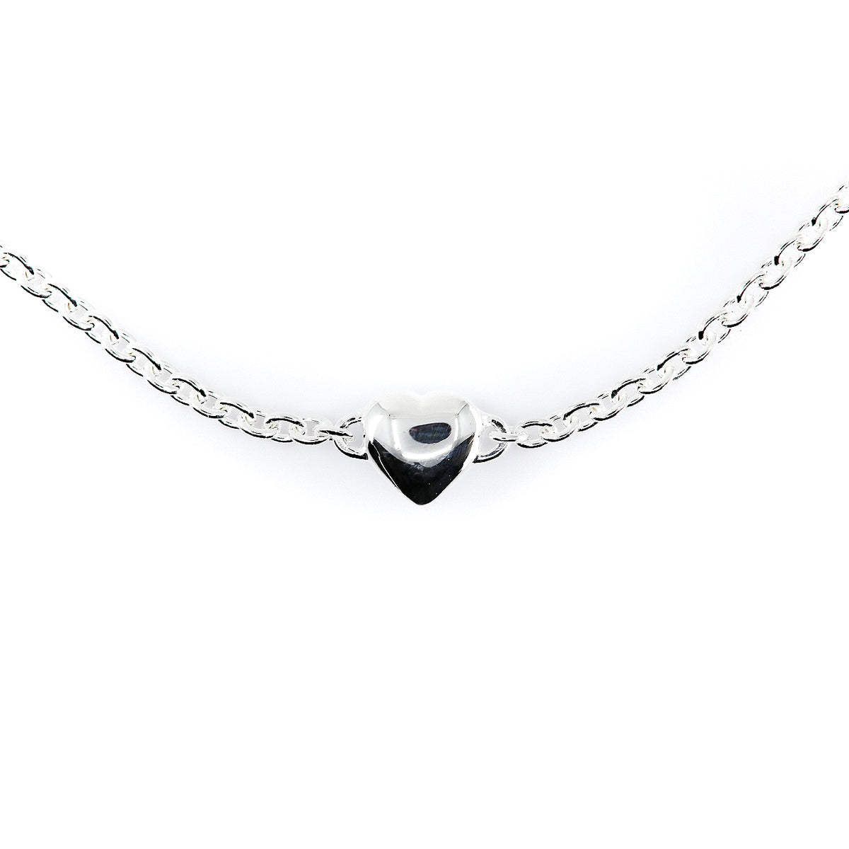 Lumi Sterling Silver Heart Station Bracelet