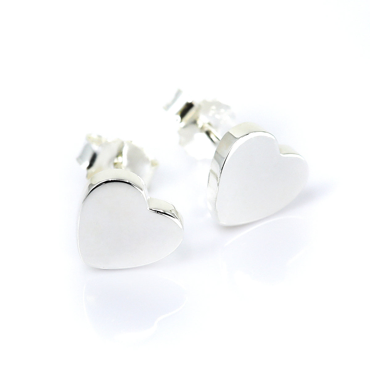 Lumi Sterling Silver Heart Stud Earrings