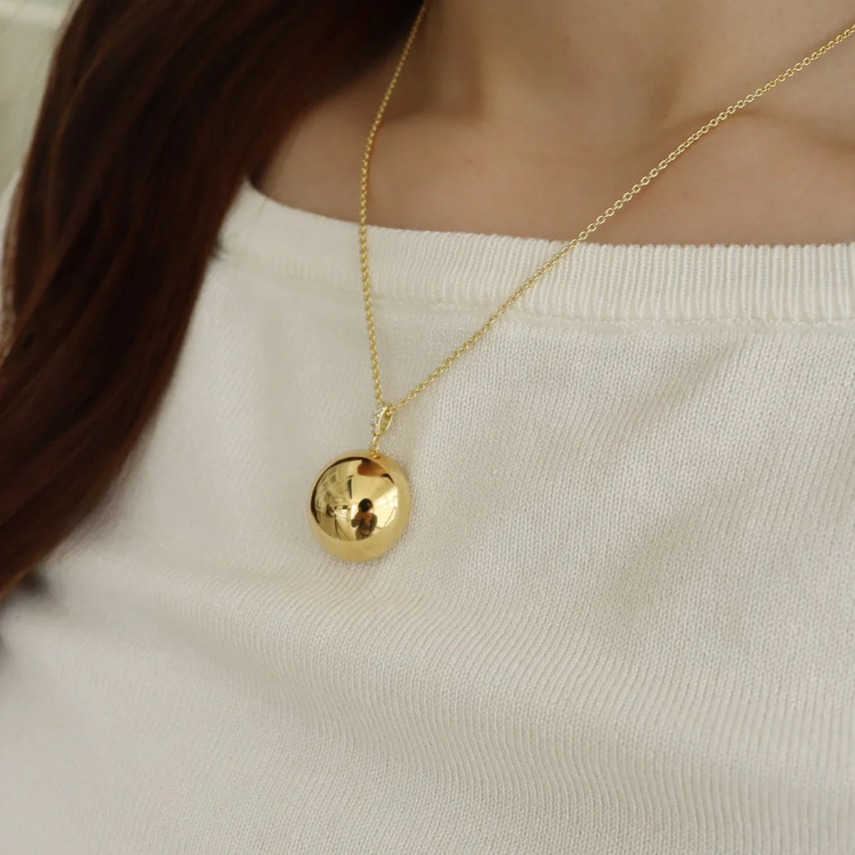 Gisser Gold Plated Modern Icon Pendant