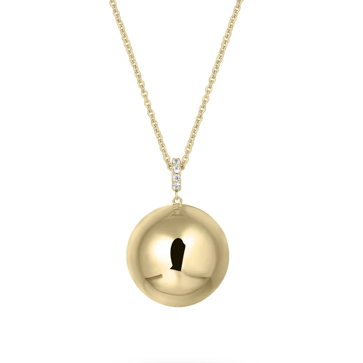 Gisser Gold Plated Modern Icon Pendant