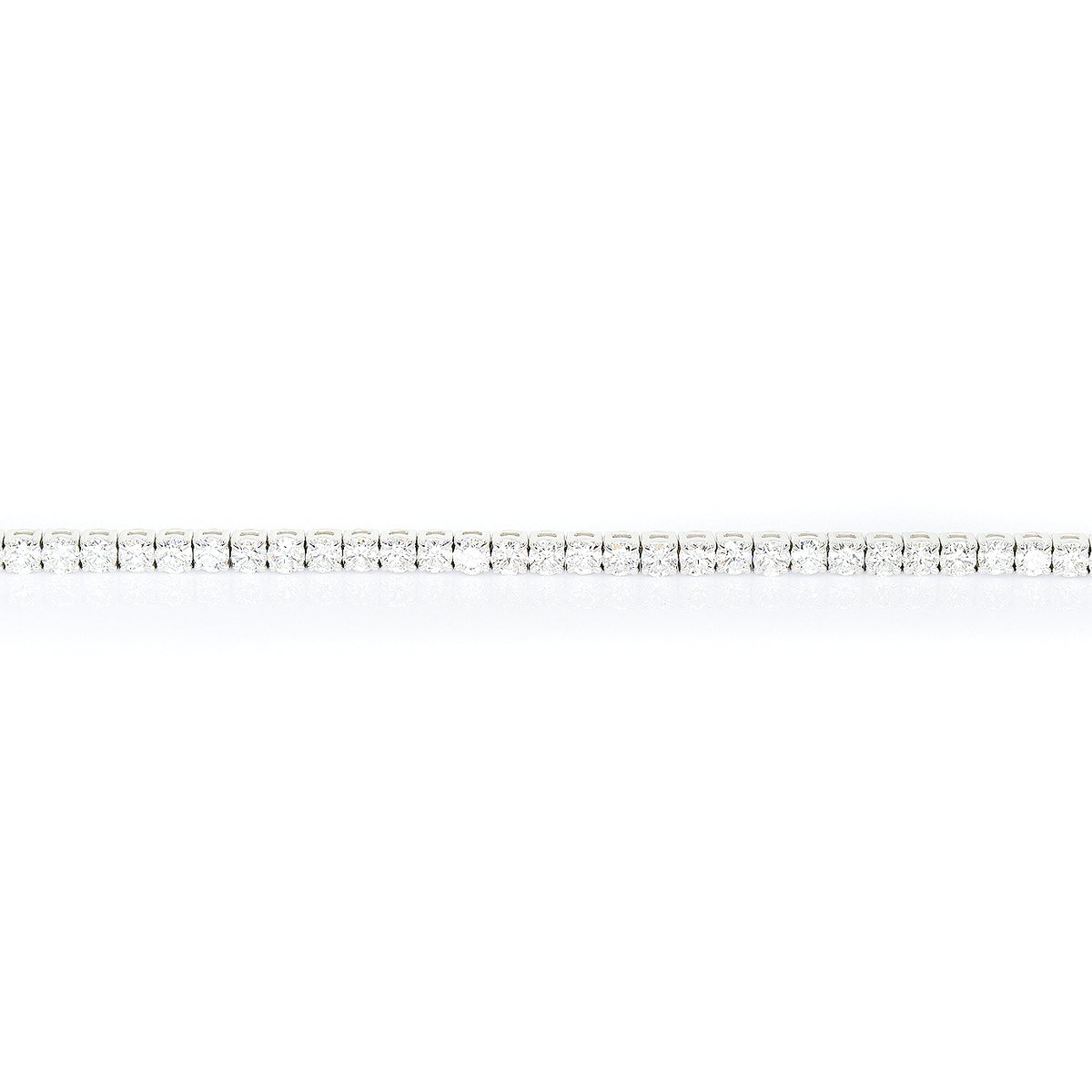 18ct White Gold 5ct Lab Grown Diamond Line Bracelet