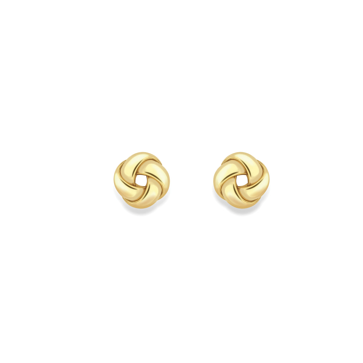 9ct Yellow Gold Knot Stud Earrings