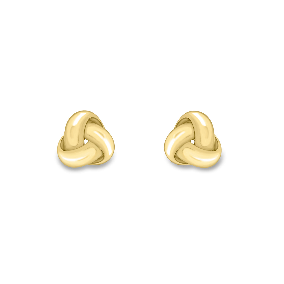 9ct Yellow Gold Knot Stud Earrings