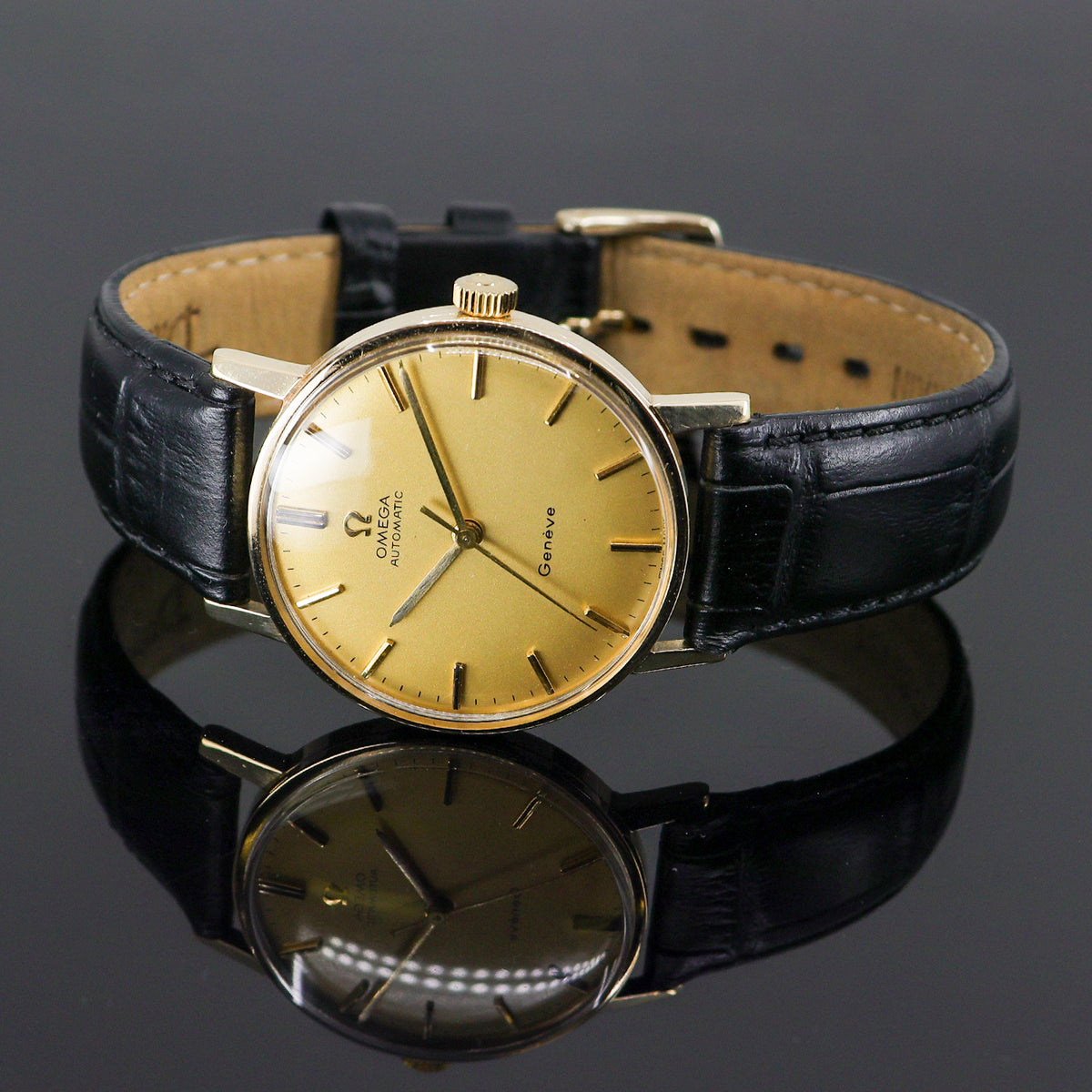 Pre-Owned Gents Omega 9ct Gold Automatic Watch