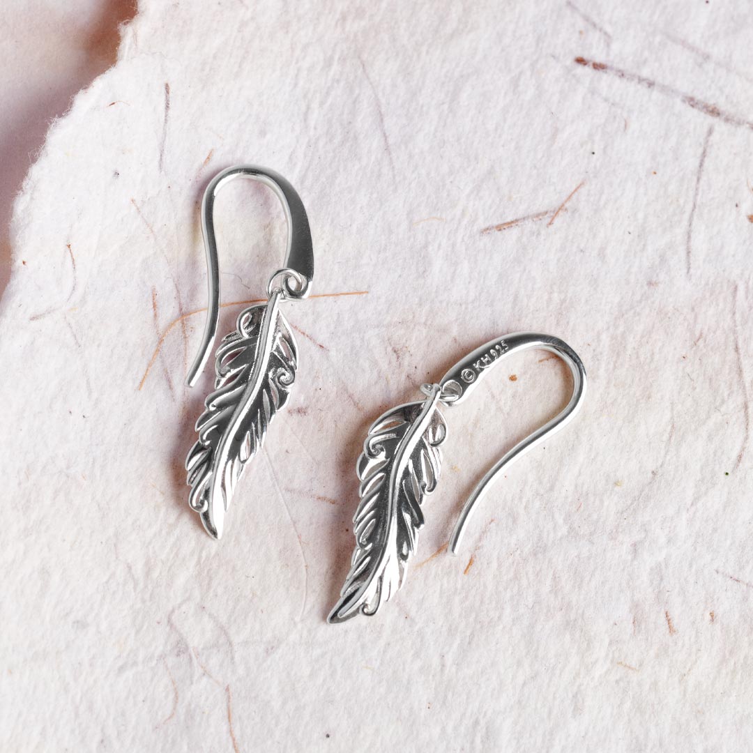 Kit Heath Feather Wisp Drop Earrings