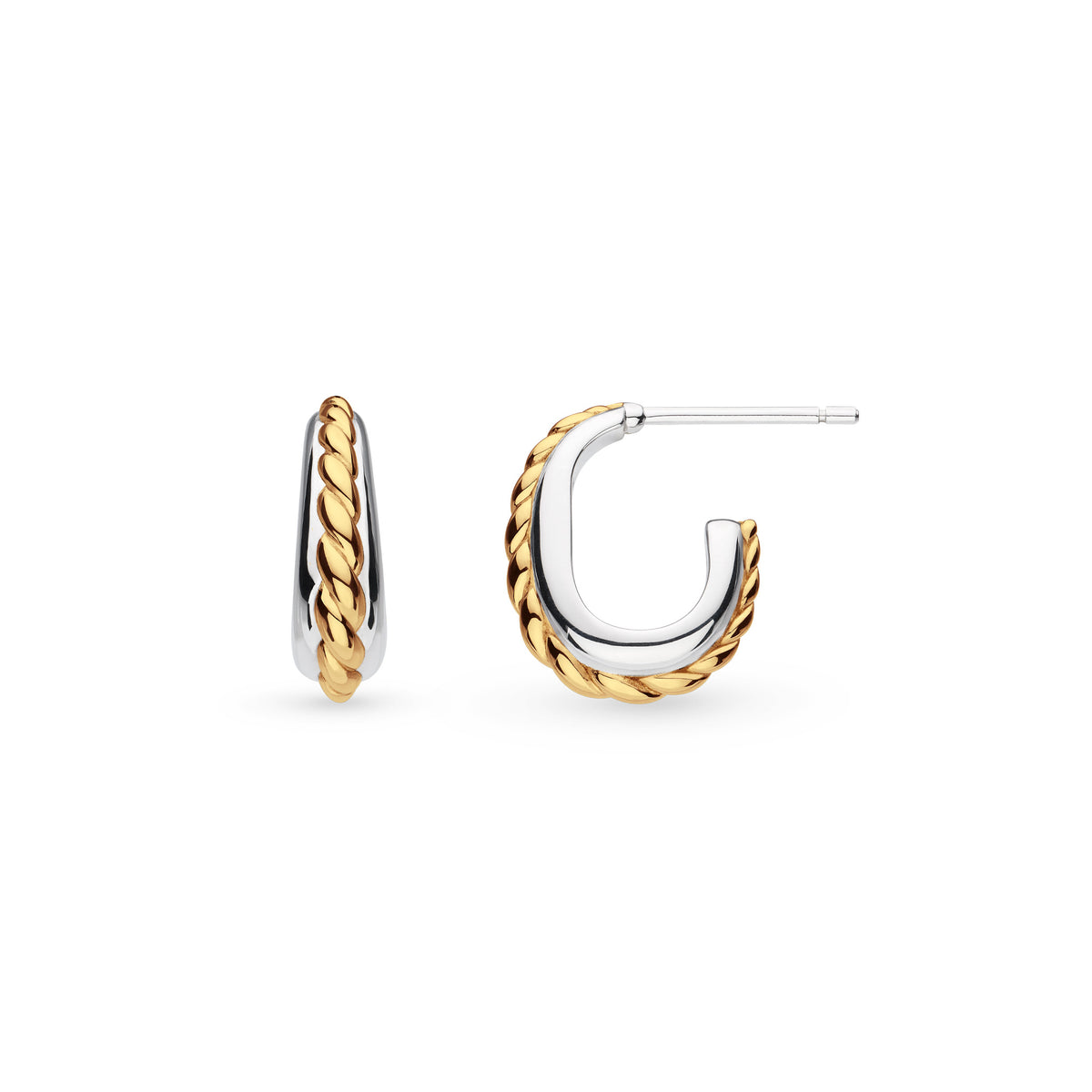 Kit Heath Marina Rope Band Golden Hoop Earrings