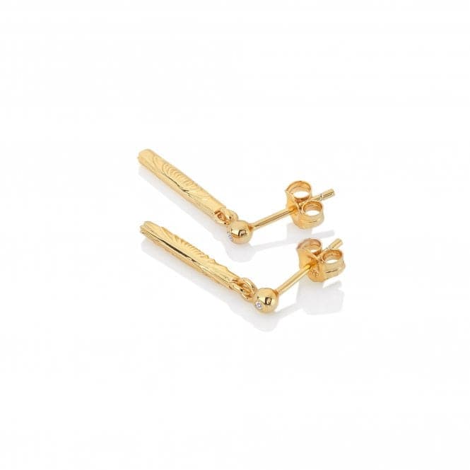 Hot Diamoonds Gold Plated Drop Earrings