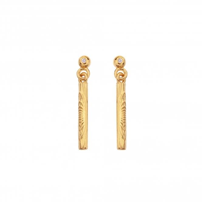 Hot Diamoonds Gold Plated Drop Earrings