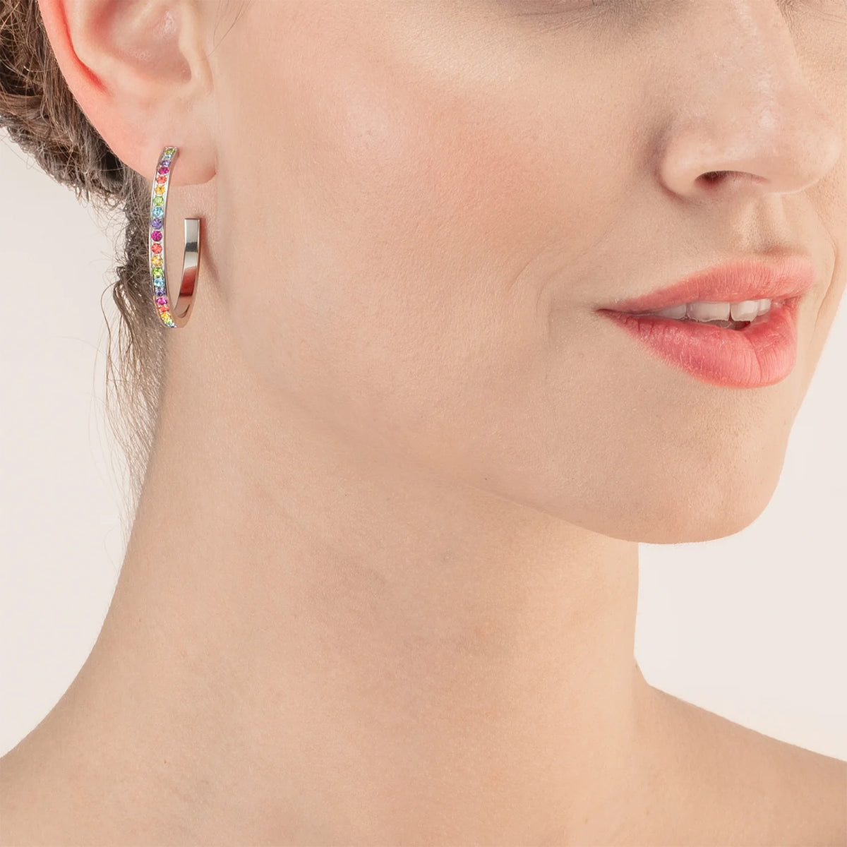 Coeur de Lion Multi-Colour Hoop Earrings