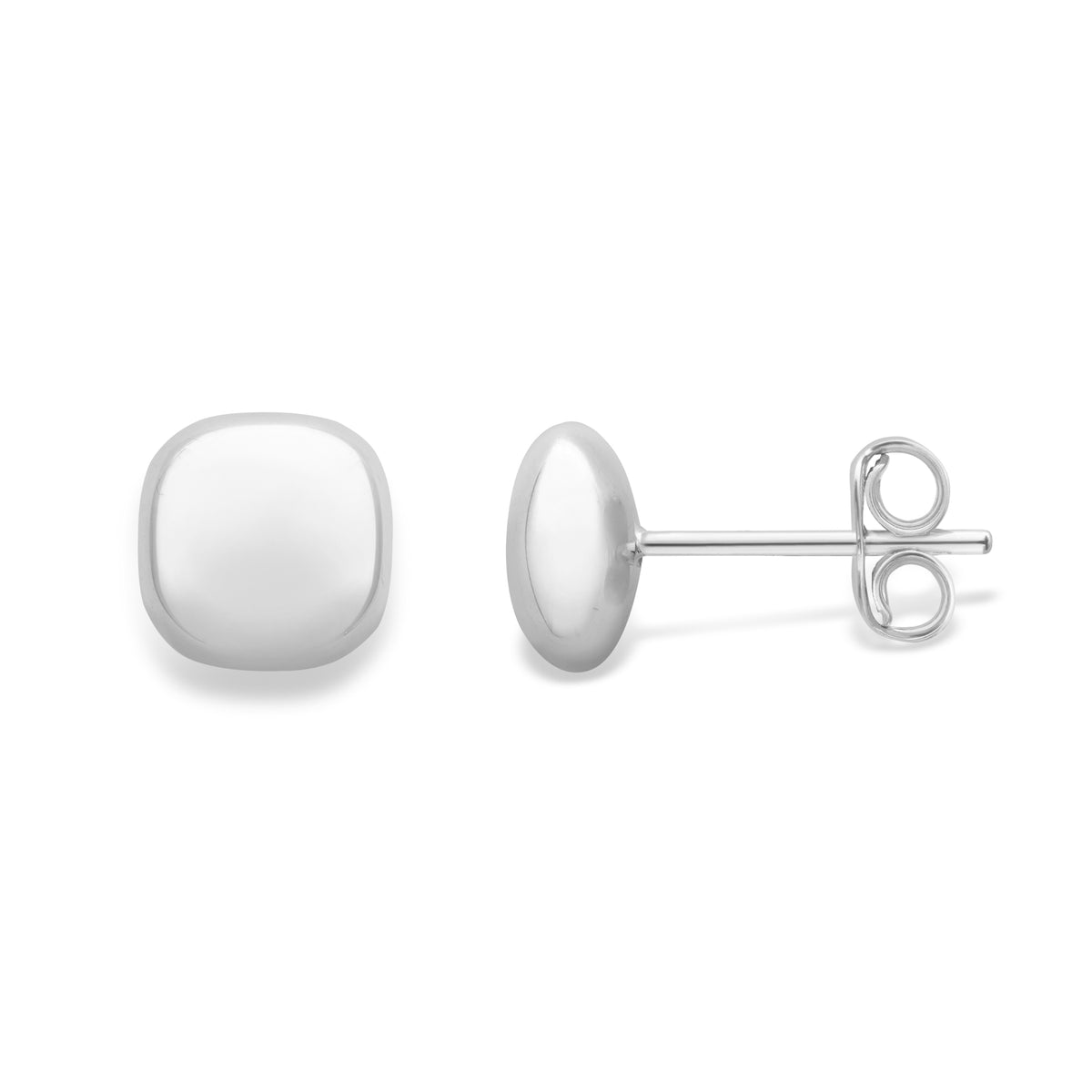 9ct White Gold Petite Stud Earrings