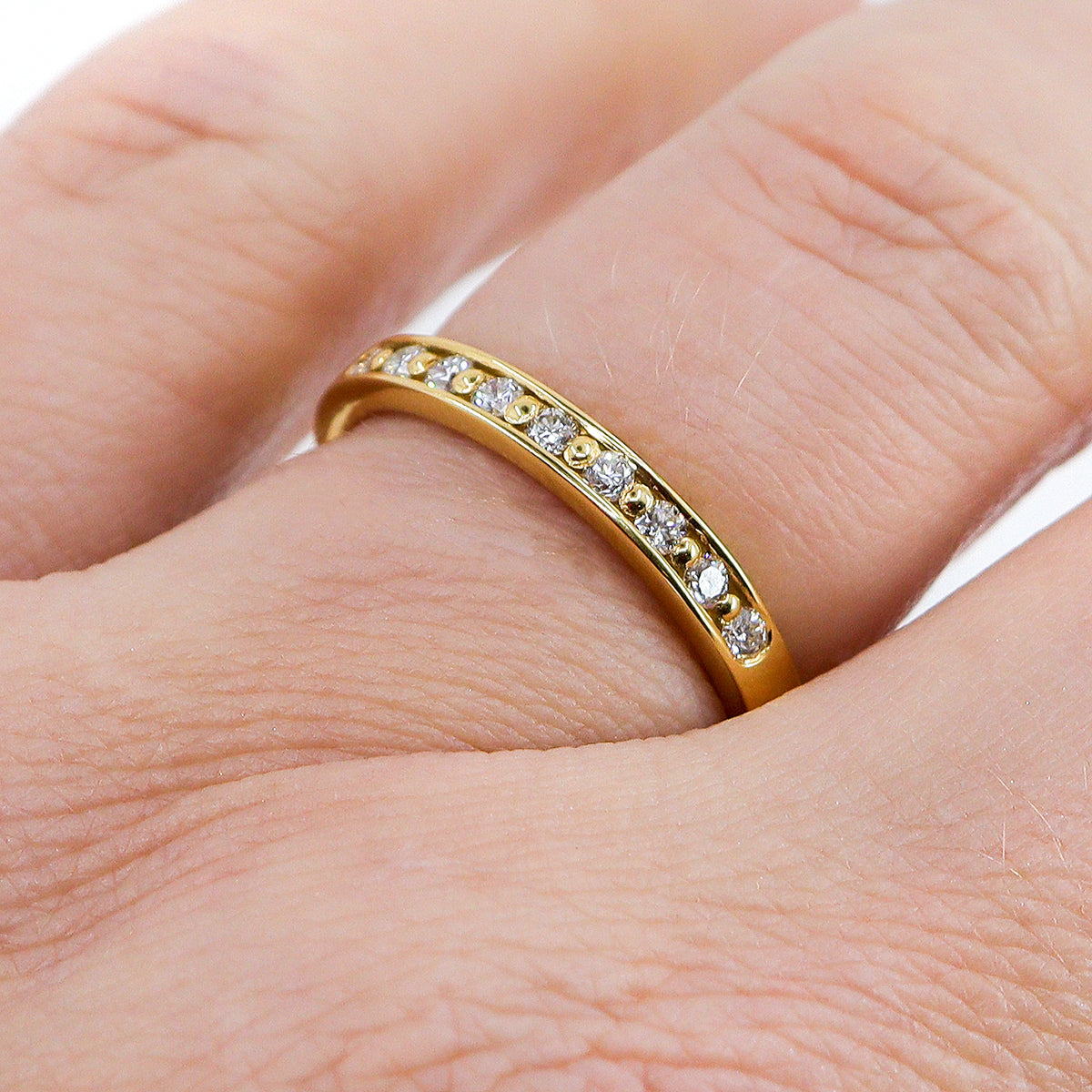 18ct Gold & Diamond Half Eternity Ring