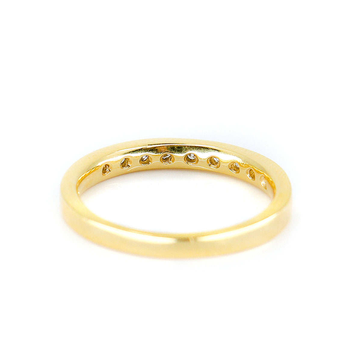 18ct Yellow Gold 0.25ct Diamond Half Eternity Ring