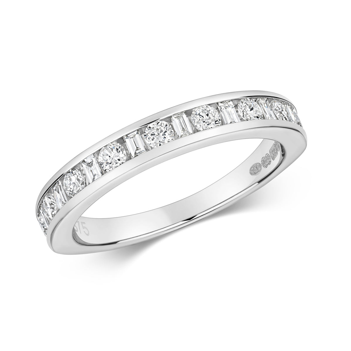 9ct White Gold Fancy 0.53ct Diamond Eternity Ring