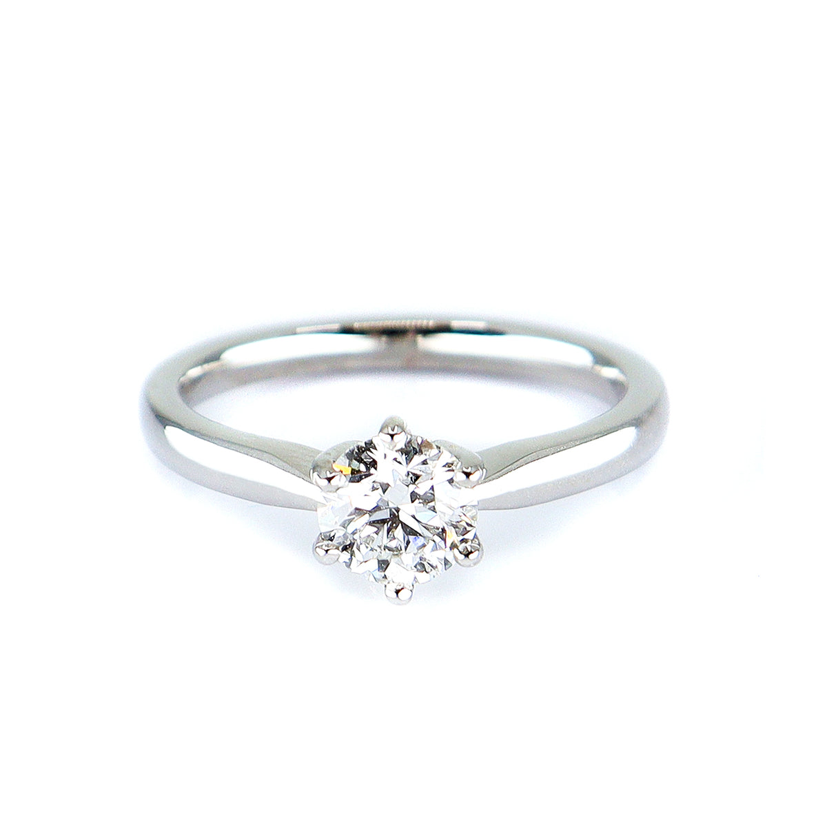 Platinum Certificated Round Brilliant Cut 0.80ct Diamond Ring