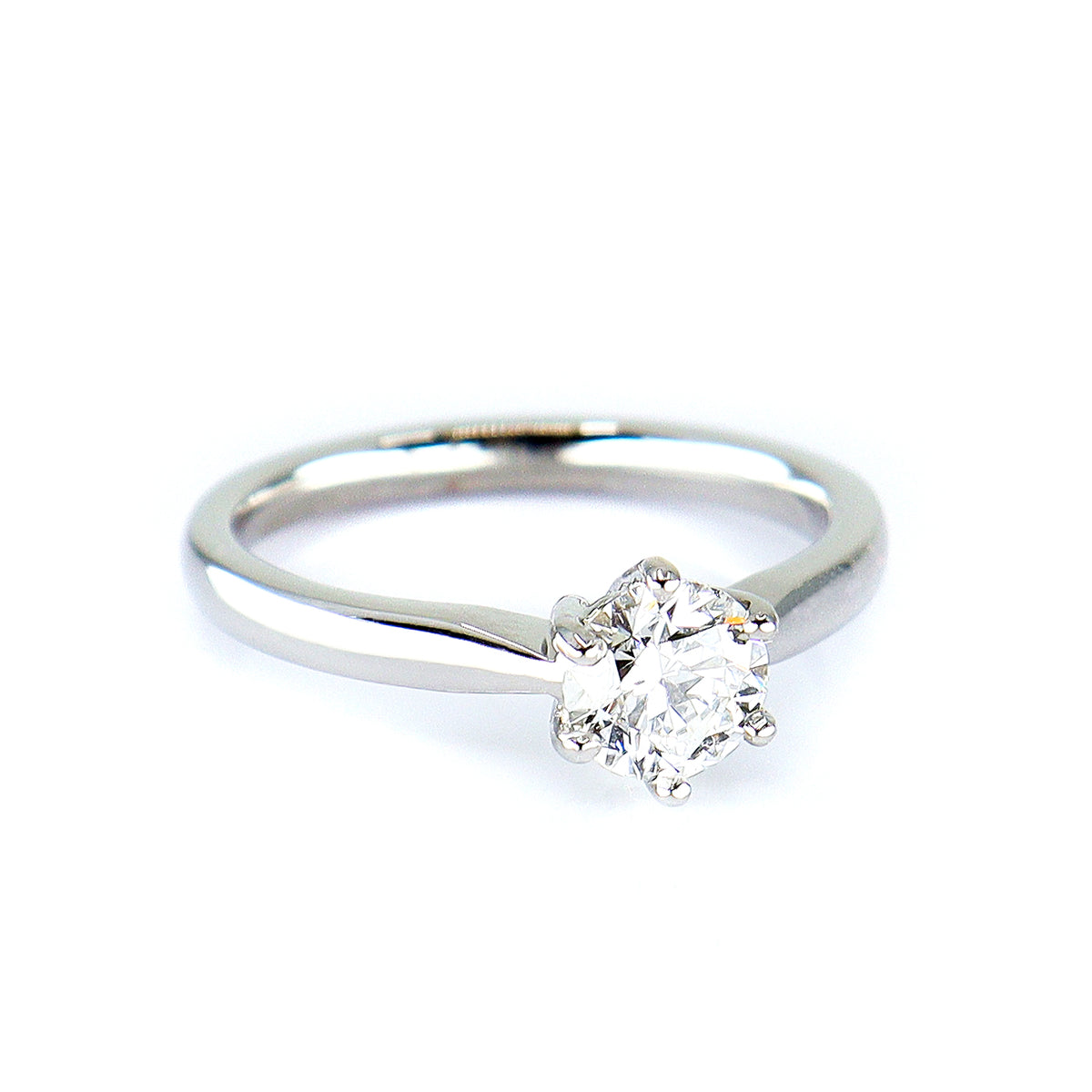 Platinum Certificated Round Brilliant Cut 0.80ct Diamond Ring