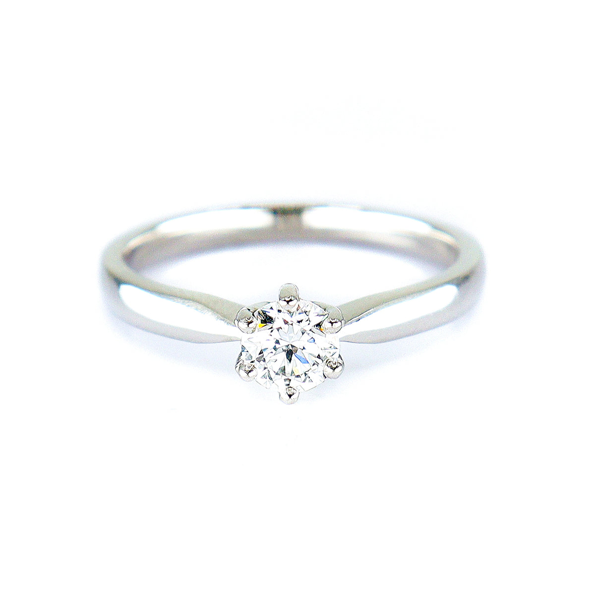 Platinum Certificated Round Brilliant Cut 0.50ct Diamond Ring