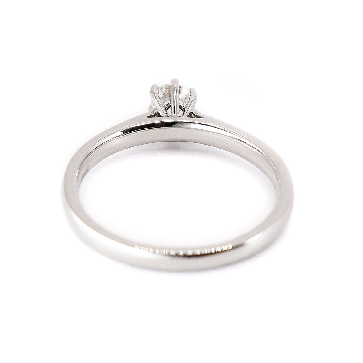 Platinum Round Brilliant Cut 0.28ct Diamond Ring