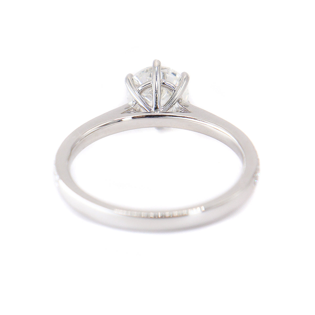 Platinum Certificated Round Brilliant Cut 1.20ct + 0.17ct Diamond Solitaire Ring