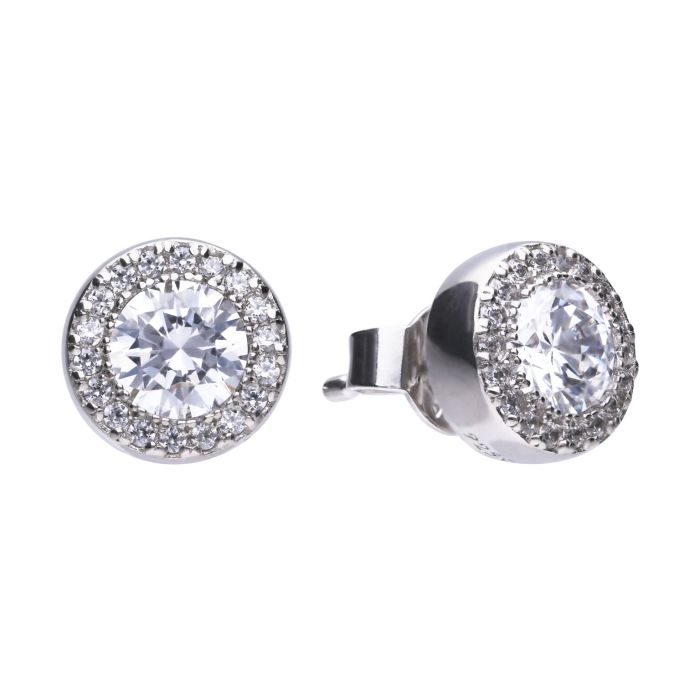 Diamonfire Sterling Silver Cubic Zirconia Earrings