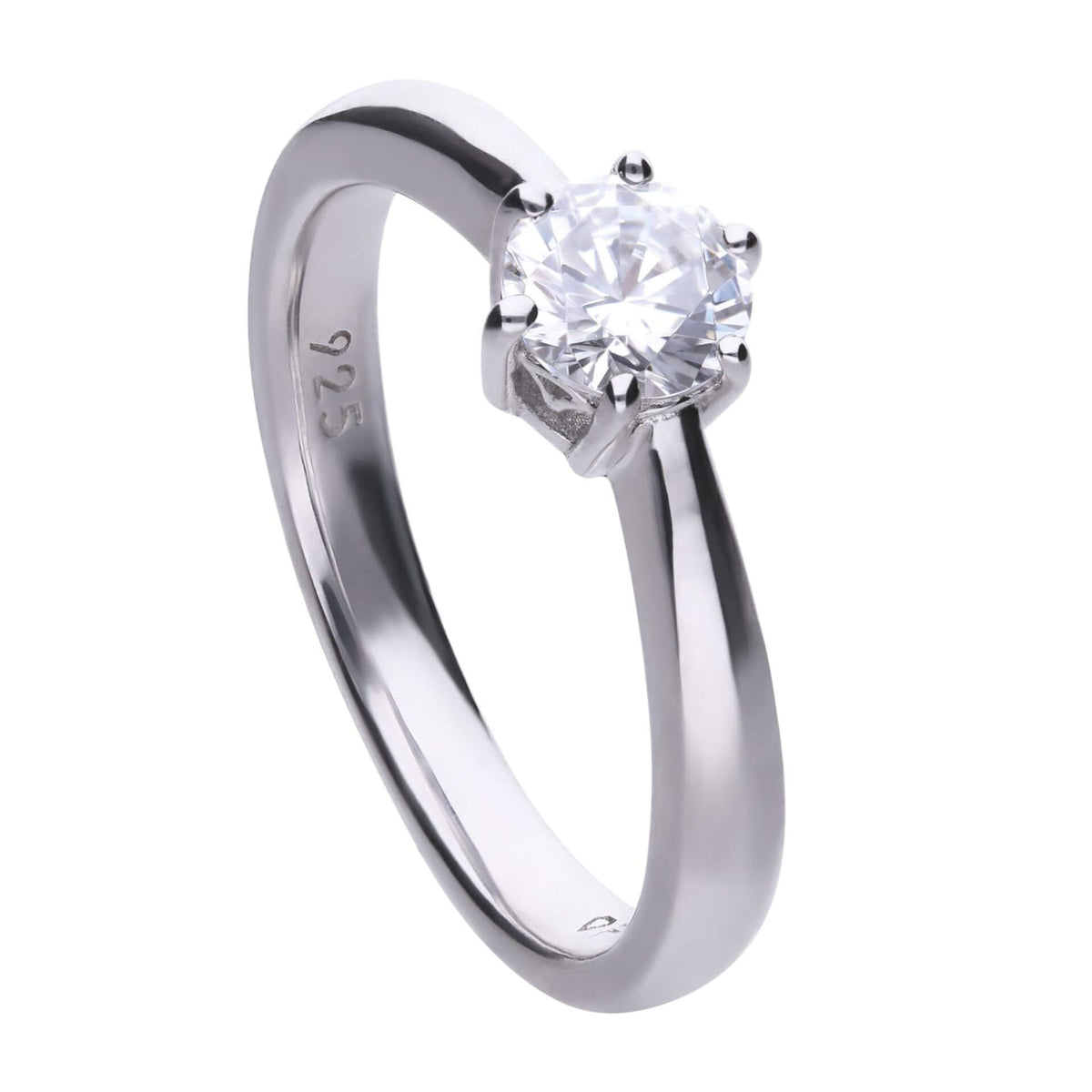 Diamonfire Sterling Silver 0.75ct Cubic Zirconia Ring