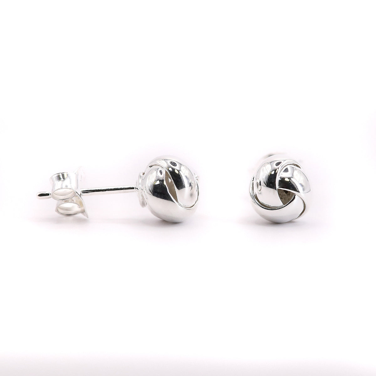 Lumi Sterling Silver Chunky Knot Stud Earring