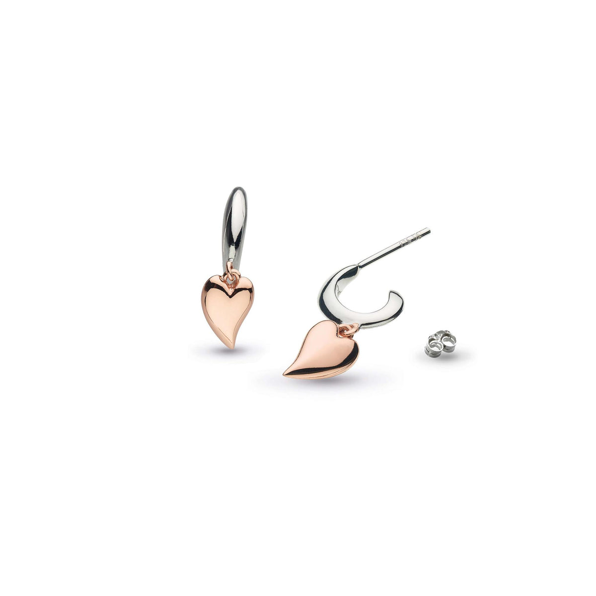 Kit Heath Desire Kiss Blush Heart Drop Earrings