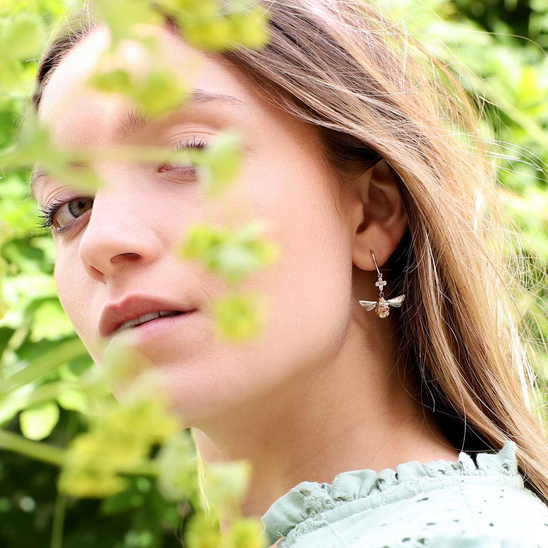 Kit Heath Blossom Flyte Queen Bee Drop Earrings