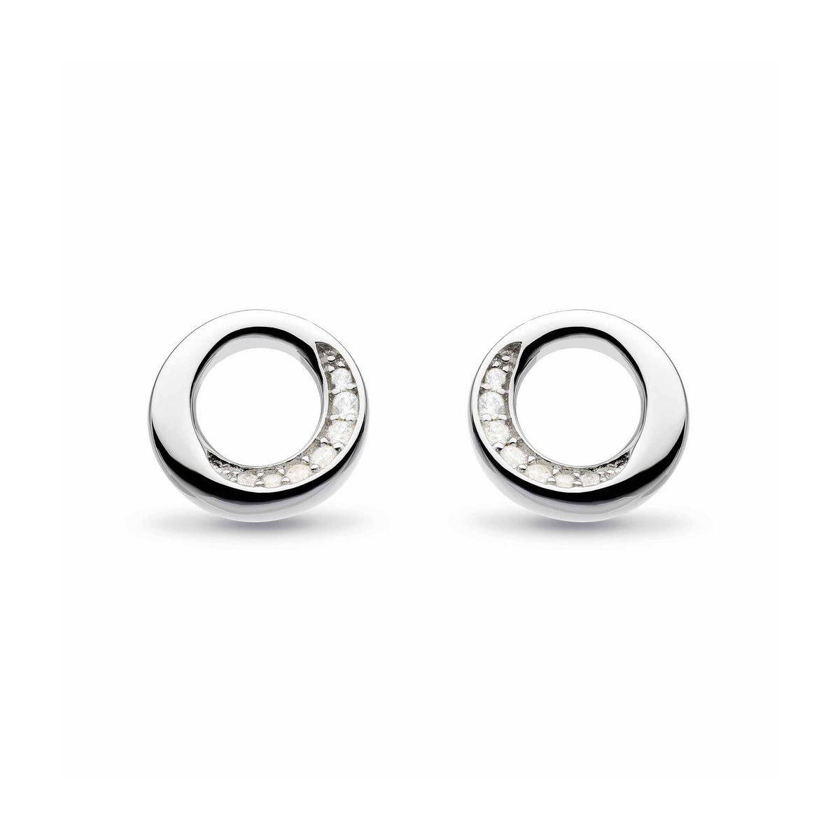 Kit Heath Bevel Cirque Pavé Stud Earrings