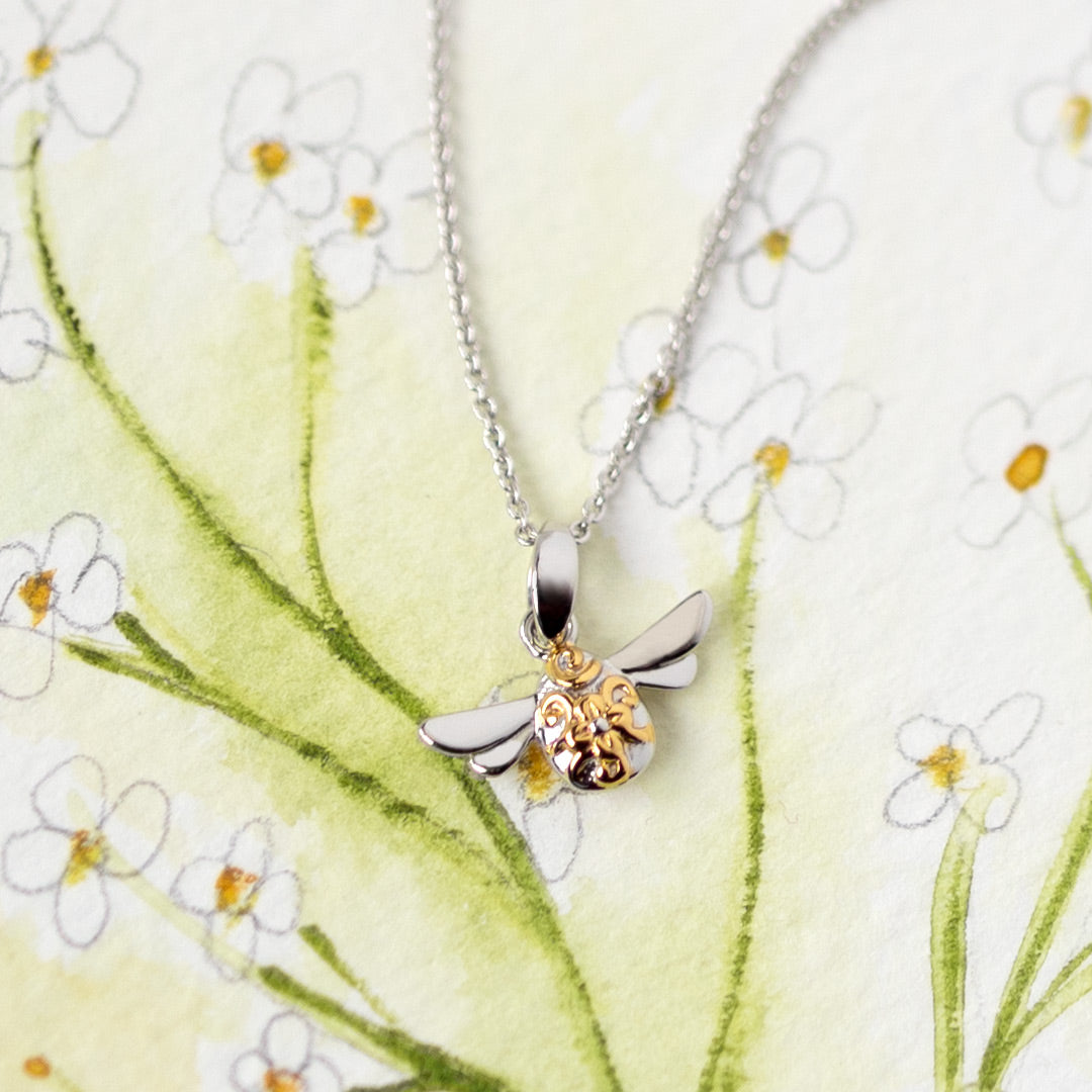 Kit Heath Blossom Flyte Honey Bee Mini Necklace