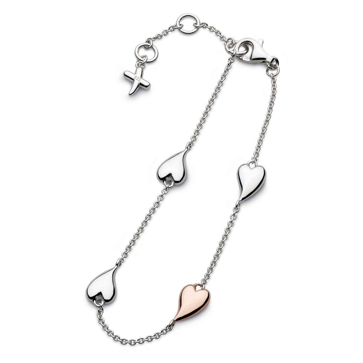 Kit Heath Desire Kiss Blush Heart Station Bracelet