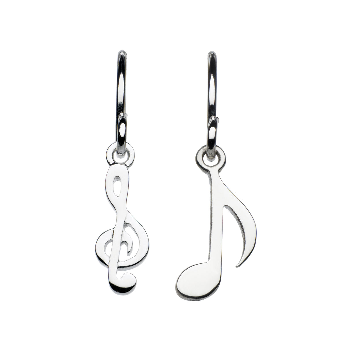 Dew Silver Melody Musical Drop Earrings