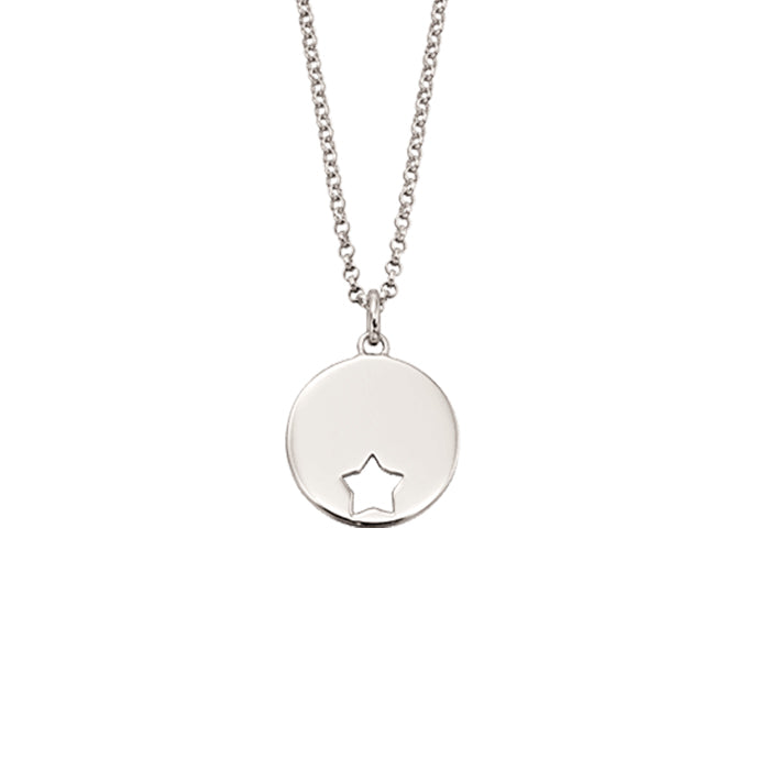 Gia Cutout Star Disc Necklace