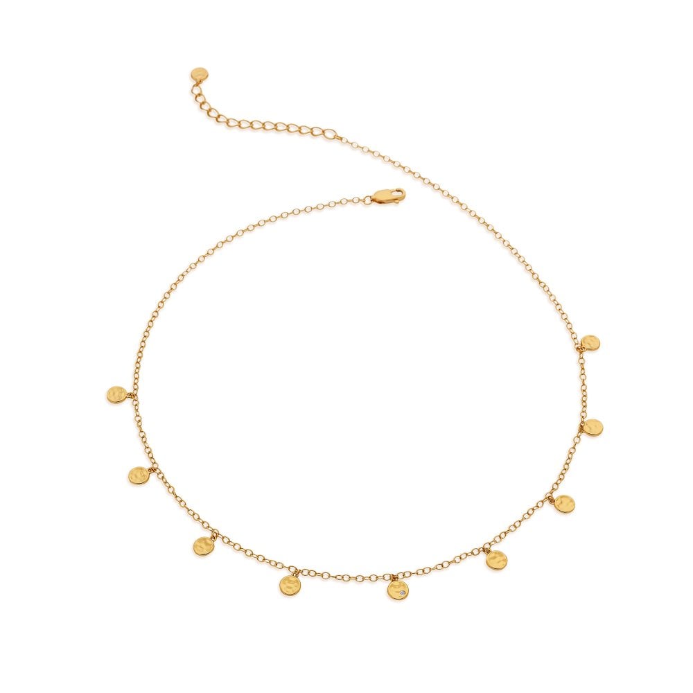 Hot Diamonds Gold Plated Lunar Necklace