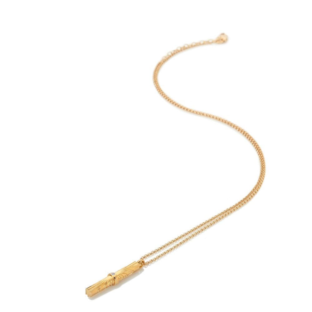 Hot Diamonds Gold Plated Hope Bar Pendant