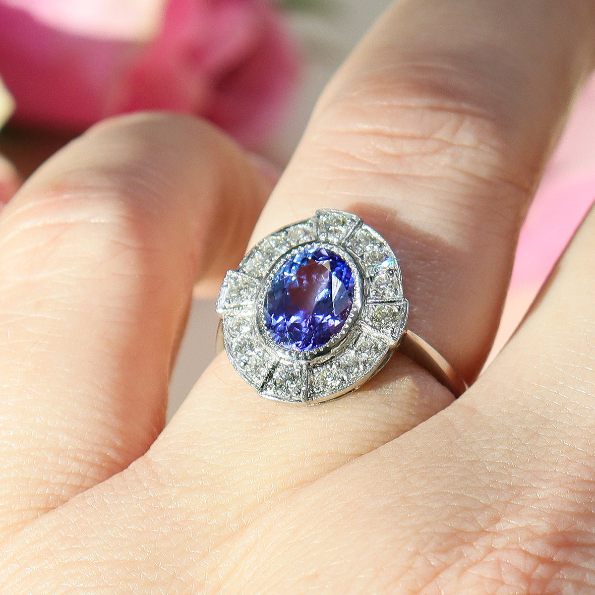 Pre-Owned Tanzanite & Diamond Ring