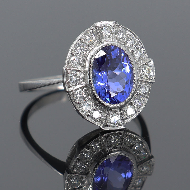 Pre-Owned Tanzanite & Diamond Ring