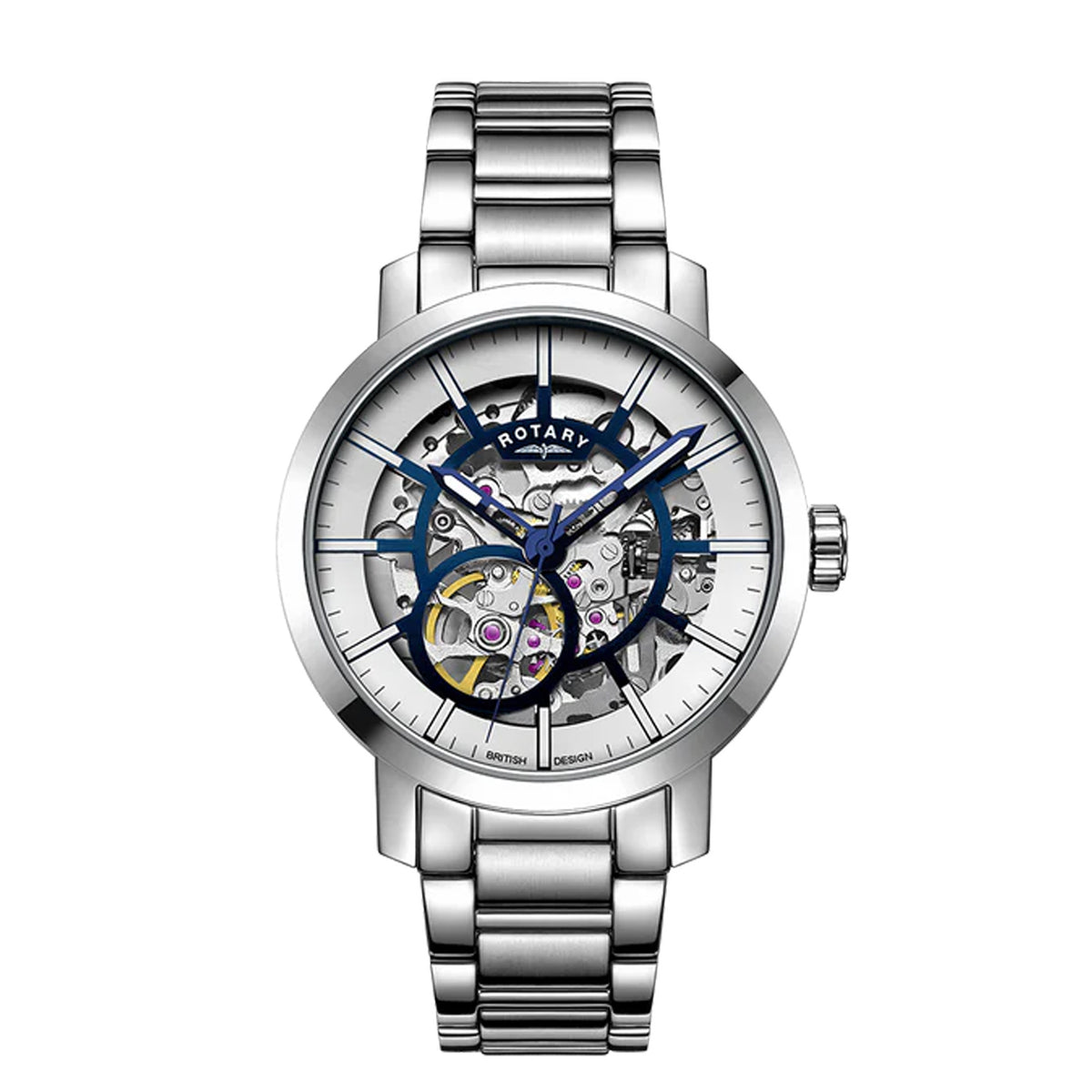 Rotary Cambridge Skeleton Automatic Watch